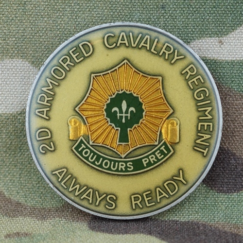 US Army 12th Cavalry Regiment "Always Ready" Brass Belt Buckle New 
