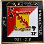 1st Squadron, 32nd Cavalry Regiment “Bandits” (♣)