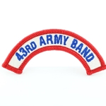 A-1-1083, 43rd Army Band Tab