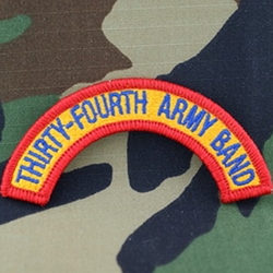 34th Army Band Tab, A-1-1027