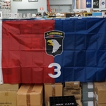 Flag, 3rd Brigade Combat Team, 101st Airborne Division, 3X5 Printed Polyester