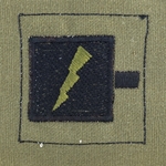 Helmet Patch, 501st Signal Battalion, O.D. (Subdued), One Each