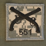 Helmet Patch, 551st Military Police Company, ACU