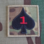 Helmet Patch, 1st Battalion, 506th Infantry Regiment, MultiCam®, with Red One