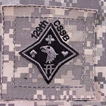 Helmet Patch, 129th Combat Sustainment Support Battalion, ACU, Type 1