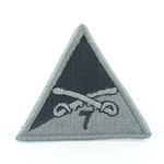 Helmet Patch,  7th Squadron 17th Cavalry Regiment, Black ACU with Velcro® Type 1