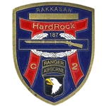 C Co. 2nd Battalion, 187th Infantry Regiment, Hardrock Country, 1 1/2" X 2"