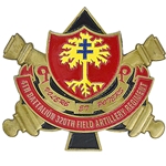 4th Battalion, 320th Field Artillery Regiment "Guns Of Glory", 3" X 2 5/8"