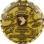 101st Airborne Division (Air Assault), 2003 Combat Coin, Type 5, Red, White and Blue Flag