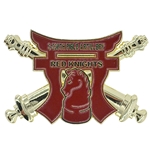 3rd Battalion, 320th Field Artillery Regiment "Red Knights", 3 7/16" X 2 3/16"