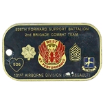 526th Brigade Support Battalion, "Strike Support", Commander / CSM, 2 1/8" X 1 1/4"