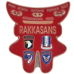 3rd Brigade Combat Team, 187th Infantry Regiment, Rakkasans, Let Valor Not Fail, 1 13/16" X 1 15/16"