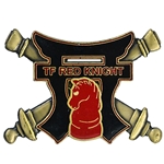 TF Red Knight, 3rd Battalion, 320th Field Artillery Regiment "Red Knights", 2 7/16" X 1 13/16"