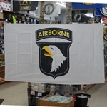 Flag, 101st Airborne Division (Air Assault), White, 3X5 Printed Polyester
