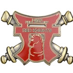 3rd Battalion, 320th Field Artillery Regiment "Red Knights", 2 7/16" X 1 13/16"