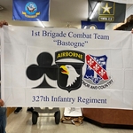 Flag, 1st Brigade Combat Team, 327th Infantry Regiment "Bastogne", 3X5 Printed Polyester