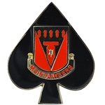 801st Brigade Support Battalion, "Maintaineers"(♠), 2 1/2" X 2 15/16"