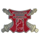 3rd Battalion, 320th Field Artillery Regiment "Red Knights", 2 1/2" X 1 9/16"