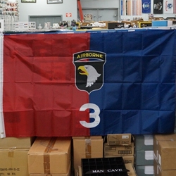 Flag, 3rd Brigade Combat Team, 101st Airborne Division, 3X5 Printed Polyester