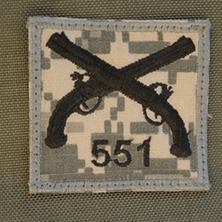 Helmet Patch, 551st Military Police Company, ACU