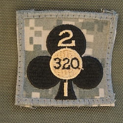 Helmet Patch, 2nd Battalion, 320th Field Artillery Regiment, ACU