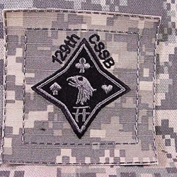 Helmet Patch, 129th Combat Sustainment Support Battalion, ACU, Type 1