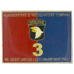 Headquarters and Headquarters Company, 3rd Brigade Combat Team, 1 15/16" X 1 7/16"