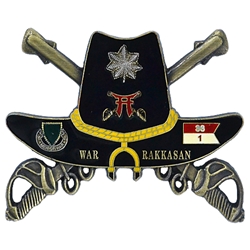 1st Squadron, 33rd Cavalry Regiment "Men of War", 2 1/2" X 1 15/16"