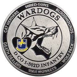 Delta Company, 1st Battalion, 502nd Infantry Regiment "Wardogs" (♥), Type 1
