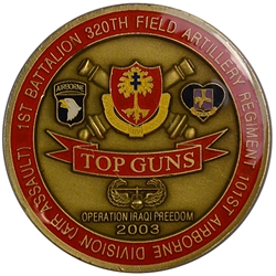 1st Battalion, 320th Field Artillery Regiment "Top Guns" (♥), Type 7