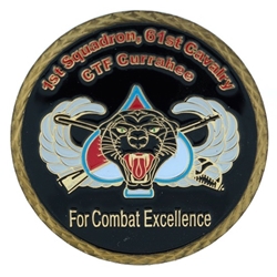 1st Squadron, 61st Cavalry Regiment, "Currahee Cav"(♠), Type 1