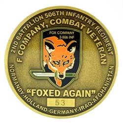 F Company, 2nd Battalion, 506th Infantry Regiment "White Currahee"(♠), Type 1