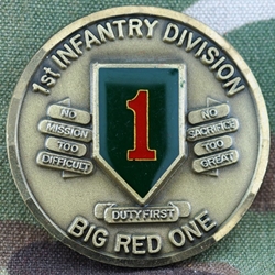 Assistant Division Commander, For Excellence, 1st Infantry Division, Big Red One, Type 1