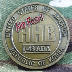 HHB, 1st Battalion, 43rd Air Defense Artillery Regiment, Type 1