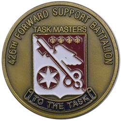 426th Forward Support Battalion “Taskmasters” (♣), Type 1