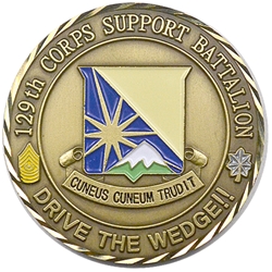 129th Corps Support Battalion "Drive the Wedge", Type 4