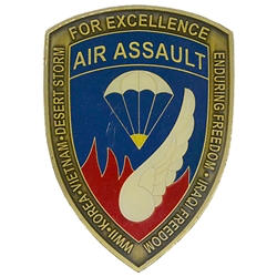 1st Battalion, 187th Infantry Regiment "Leader Rakkasans", 2 1/16" X 2 15/16"