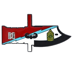 Bayonet Troop, 1st Squadron, 61st Cavalry Regiment, (♠), 3" X 1 9/16"