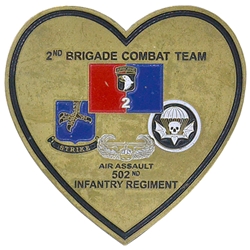 2nd Brigade Combat Team, "Strike", 502nd Infantry Regiment, BCSM, 2 7/16" X 2 7/16"