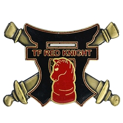 TF Red Knight, 3rd Battalion, 320th Field Artillery Regiment "Red Knights", 2 7/16" X 1 13/16"