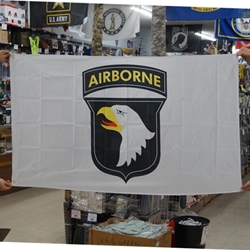 Flag, 101st Airborne Division (Air Assault), White, 3X5 Printed Polyester