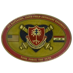 TF Top Guns, 1st Battalion, 320th Field Artillery Regiment "Top Guns" (♥), 3 3/16" X 2 3/16"