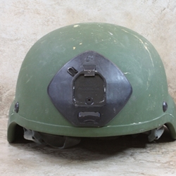 Helmet Collection, Advanced Combat Helmet (ACH), MSA, Size: Medium, with Norotos Shroud NVG Mount Helmet Bracket, Type 1