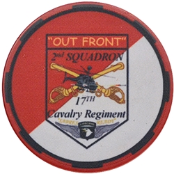 2nd Squadron, 17th Cavalry Regiment "Out Front", Poker Chip, Type 1