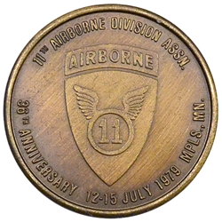 11th Airborne Division Association, 36th Anniversary, Type 1