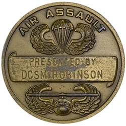 101st Airborne Division (Air Assault), Division Command Sergeant Major, DCSM Robinson, Type 1