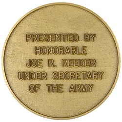 Under Secretary of the Army, Joe R. Reeder, Type 1