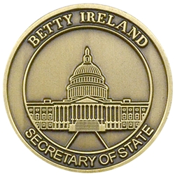 Secretary Of State, Betty Ireland, West Virginia, Type 1