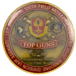 1st Battalion, 320th Field Artillery Regiment "Top Guns" (♥), Type 7, Trade