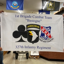 Flag, 1st Brigade Combat Team, 327th Infantry Regiment "Bastogne", 3X5 Printed Polyester